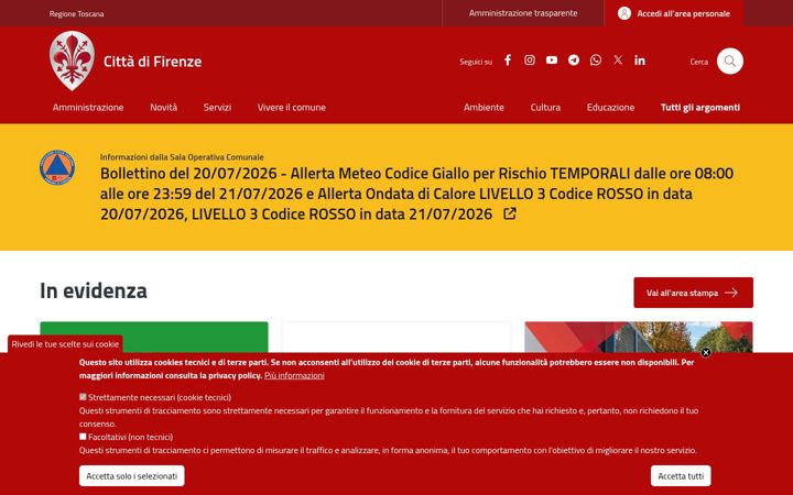 Screenshot di comune.fi.it