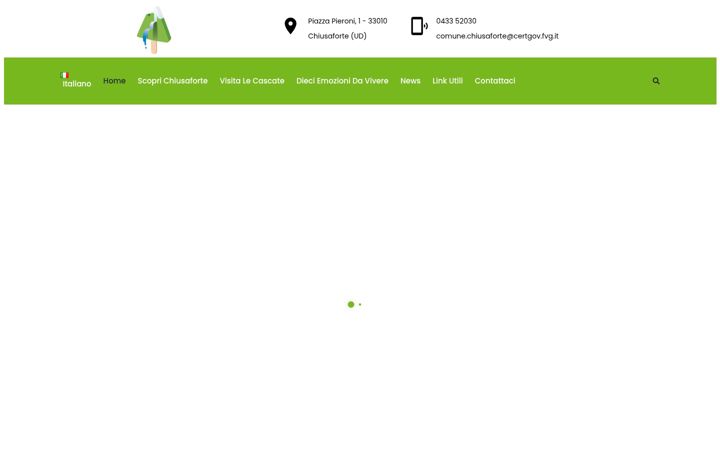 Екранна снимка на comunedellecascate.it