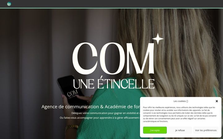 Screenshot of comuneetincelle.com