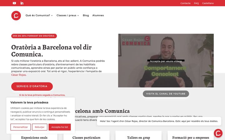 Screenshot of comunica.barcelona