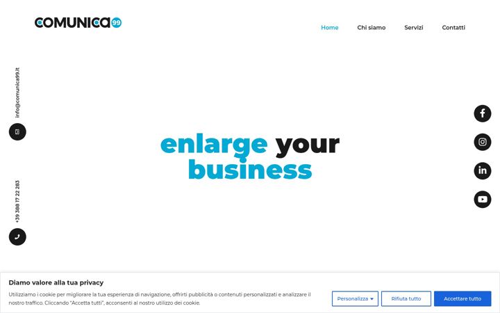 Screenshot of comunica99.it
