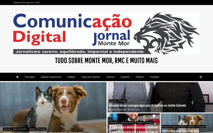 Képernyőkép: comunicacaojornalmontemor.com.br