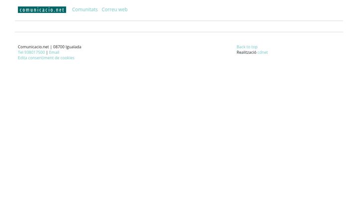 Screenshot of comunicacio.net