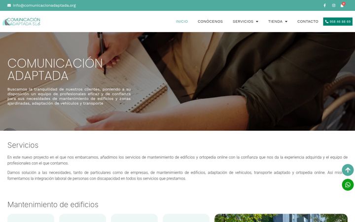 Screenshot of comunicacionadaptada.com