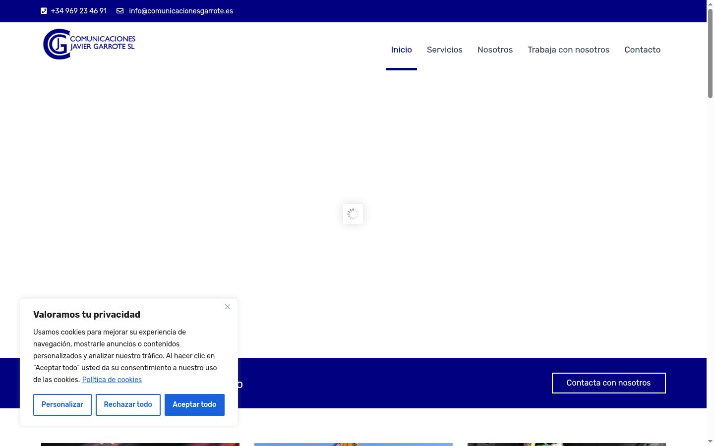 Zrzut ekranu banera zgody wyświetlanego przed jakąkolwiek interakcją