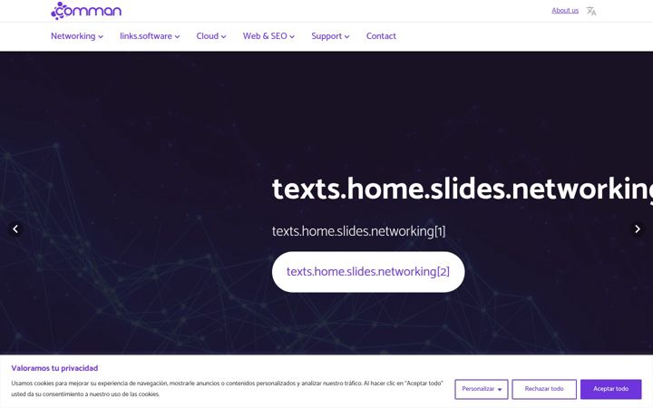 Screenshot of comunicacionesman.com