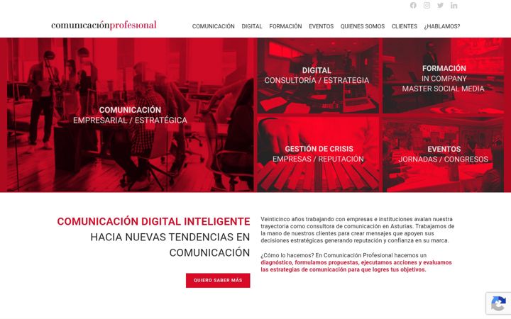 Screenshot of comunicacionprofesional.es