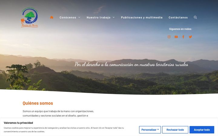 Screenshot of comunicacionrural.org