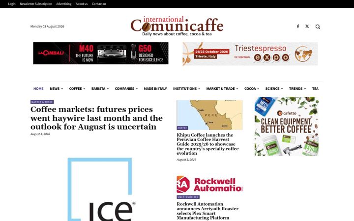 Screenshot of comunicaffe.com