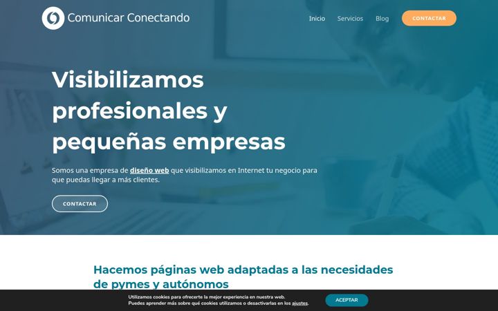 Screenshot of comunicarconectando.com