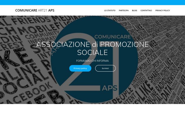 Screenshot of comunicareart21.it