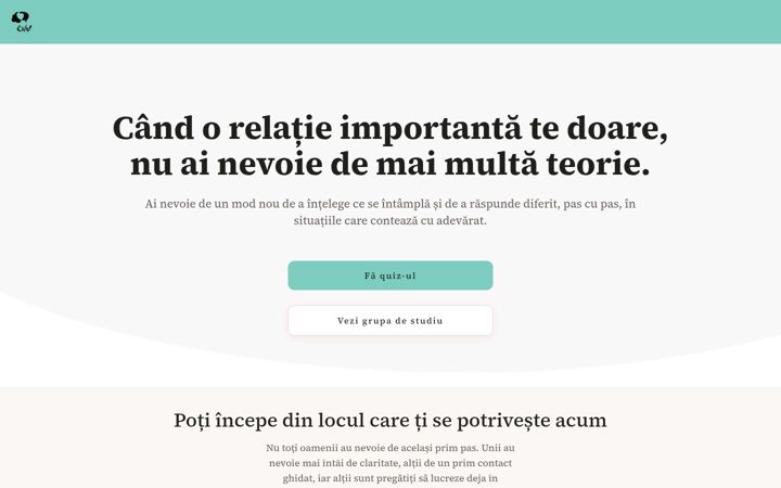 Screenshot of comunicarenonviolenta.ro