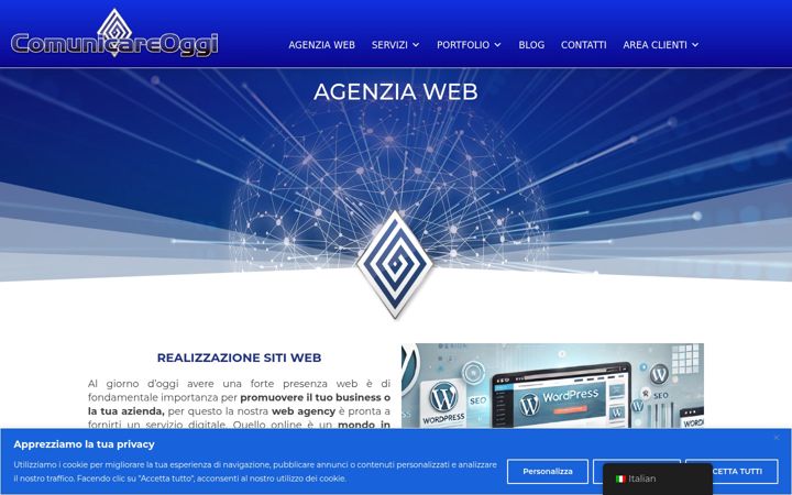 Screenshot of comunicareoggi.net