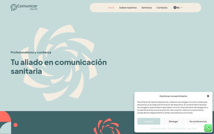 Screenshot of comunicarsalud.com
