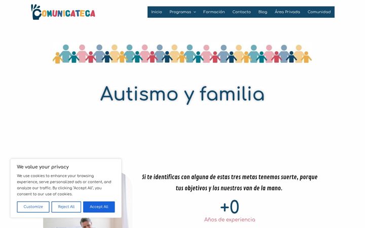 Screenshot of comunicateca.com