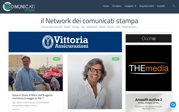 Screenshot of comunicationline.eu
