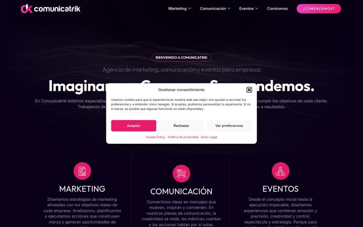 Screenshot of comunicatrik.com