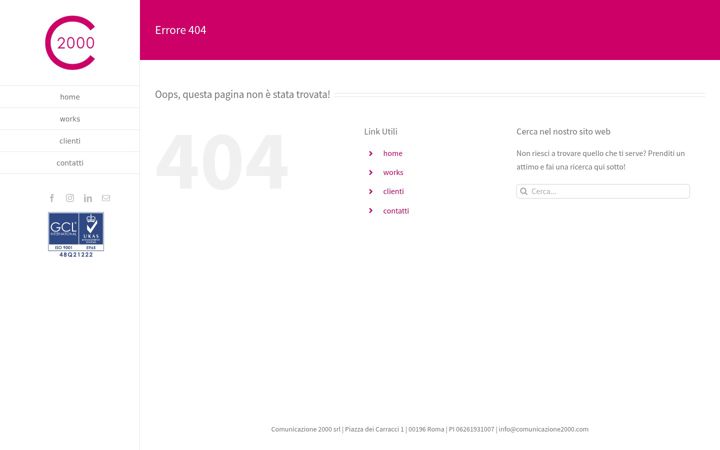 Screenshot of comunicazione2000.com
