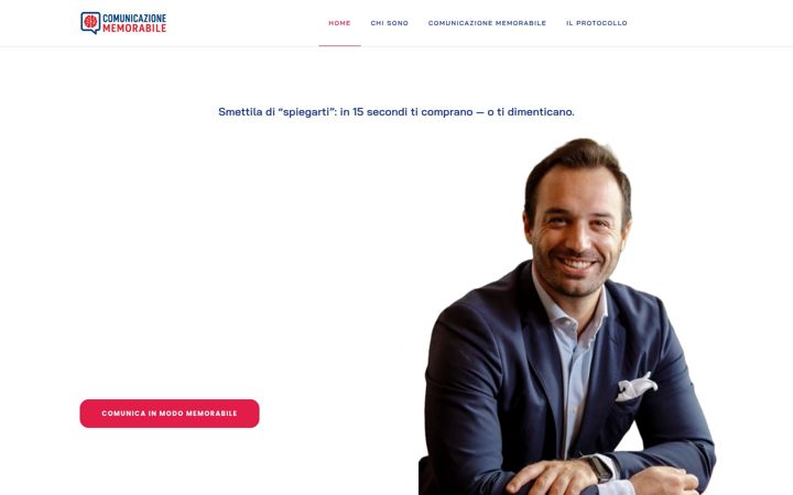 Screenshot of comunicazionememorabile.it