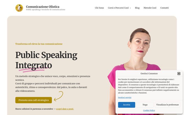 Екранна снимка на comunicazioneolistica.it