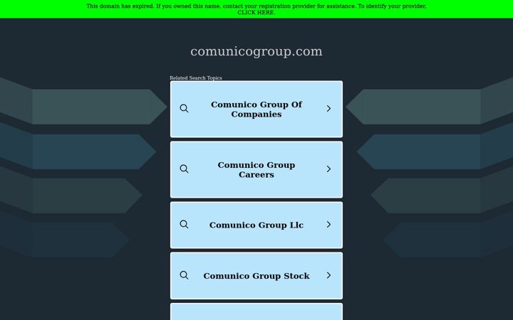 Screenshot of comunicogroup.com