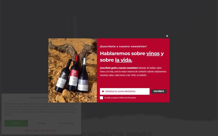 Screenshot of comunidactawines.com