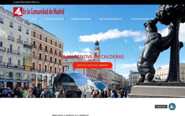 Screenshot of comunidad-de-madrid.com.es