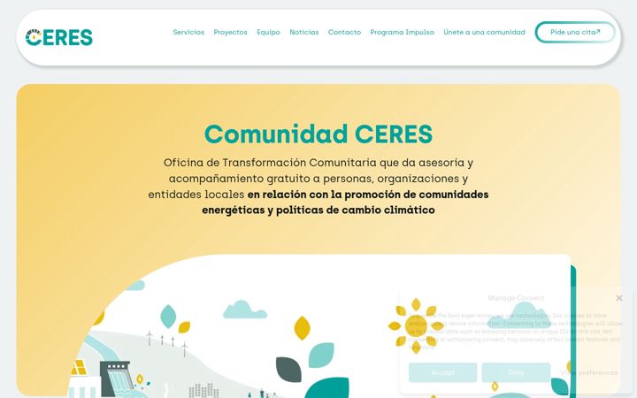 Screenshot of comunidadceres.es
