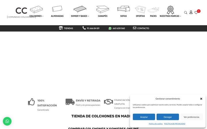 Snimka zaslona za comunidadcolchonera.com