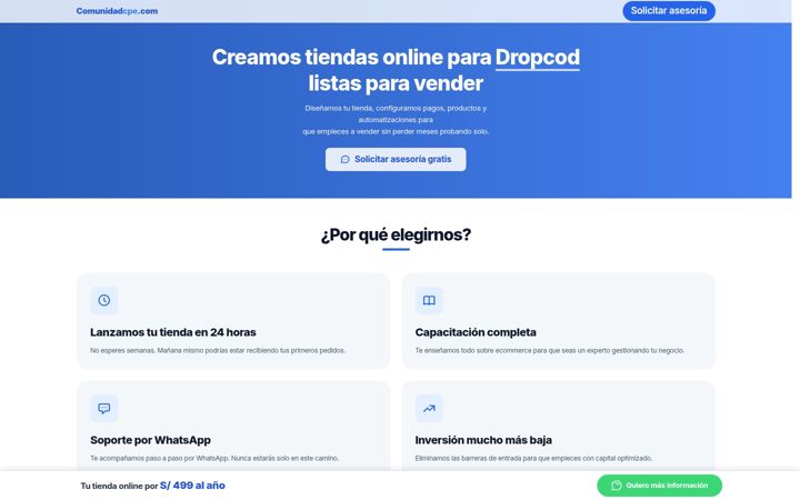 Screenshot of comunidadcpe.com