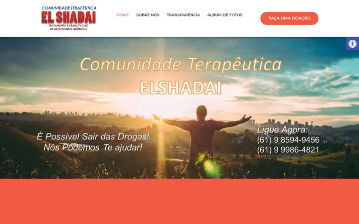 Screenshot of comunidadeelshadai.com.br