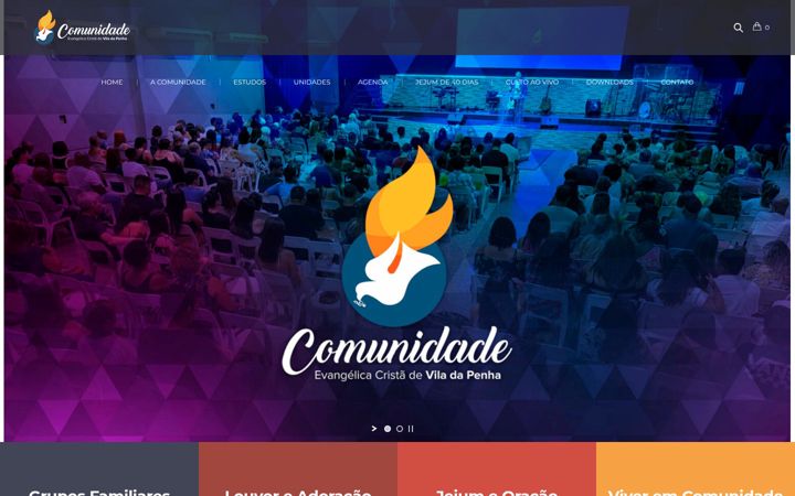 Captura de ecrã de comunidadeevangelicacrista.com.br