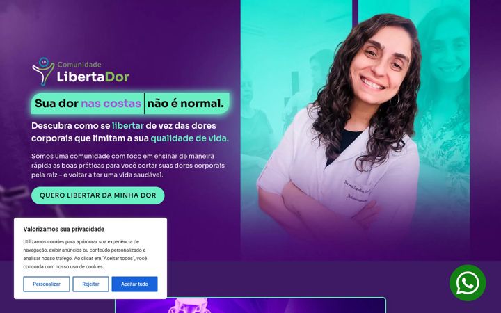 Captura de ecrã de comunidadelibertador.com.br