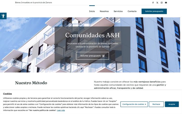 Screenshot of comunidadesayh.es