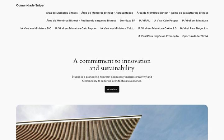 Captura de ecrã de comunidadesniper.com.br