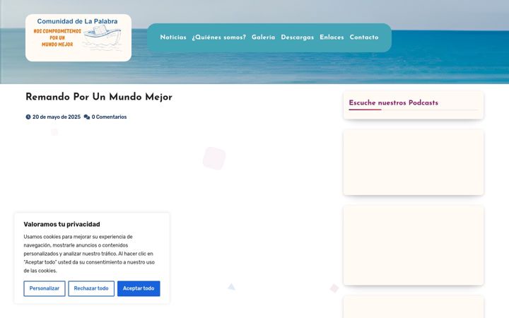 Skærmbillede af comunidadlapalabra.es