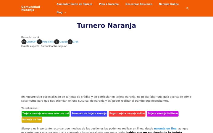 Screenshot of comunidadnaranja.ar