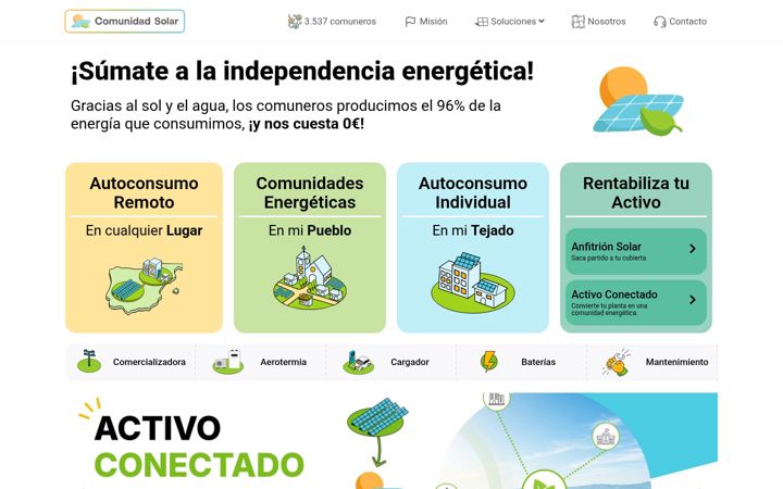 Screenshot of comunidadsolar.es