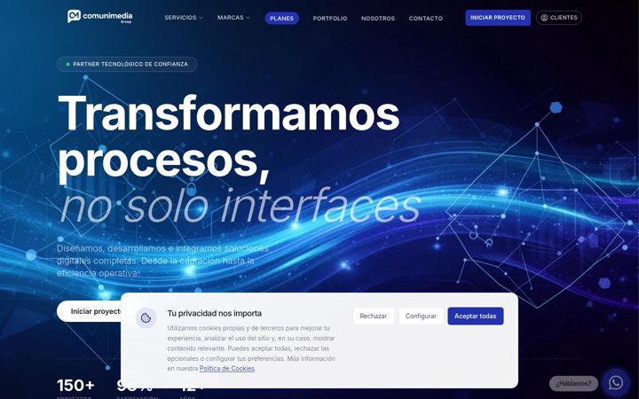 Screenshot of comunimedia.es