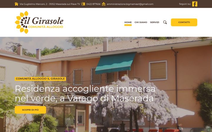 Screenshot of comunitaalloggiogirasole.it