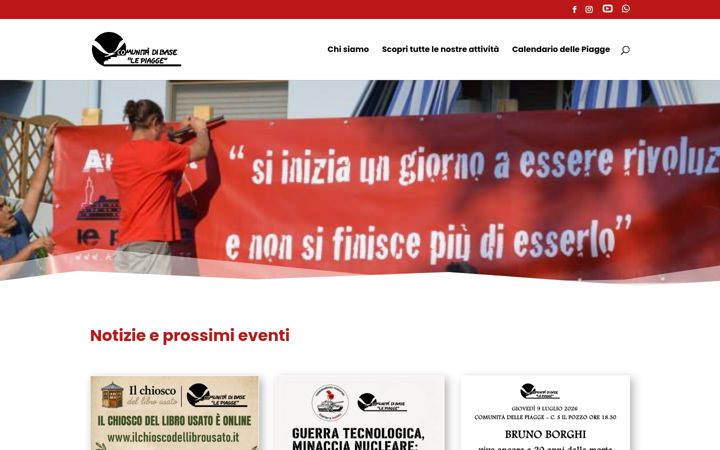 Screenshot of comunitadellepiagge.it