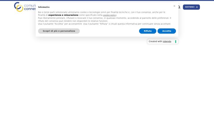 Screenshot stránky comunitadiconnessioni.org