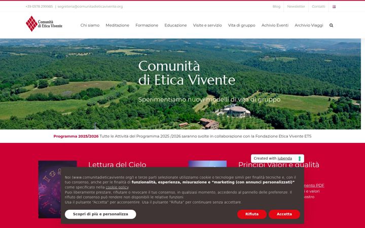 Screenshot stránky comunitadieticavivente.org