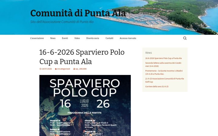 Screenshot of comunitadipuntaala.it