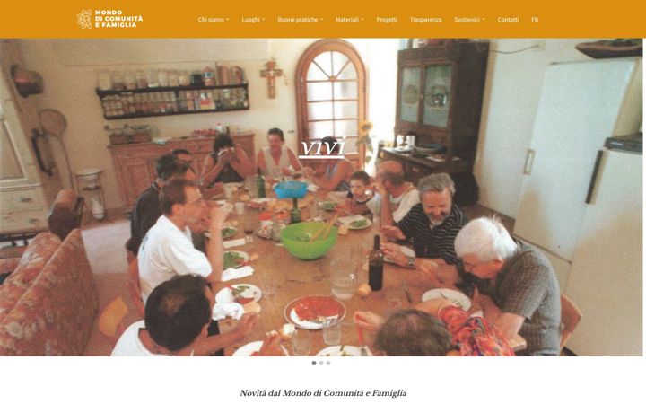 Screenshot of comunitaefamiglia.org