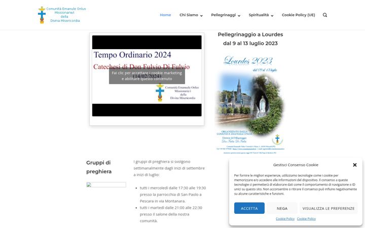 Екранна снимка на comunitaemanuele.it