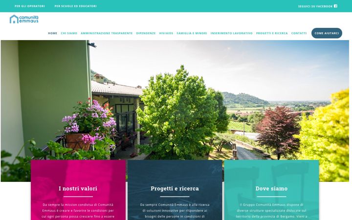 Екранна снимка на comunitaemmaus.it