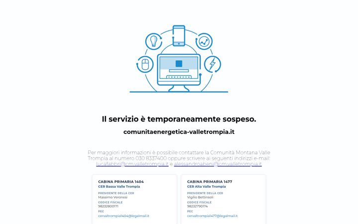 Екранна снимка на comunitaenergetica-valletrompia.it