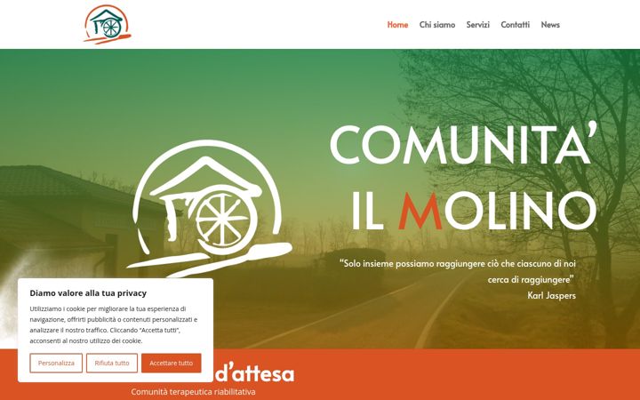 Screenshot of comunitailmolino.it