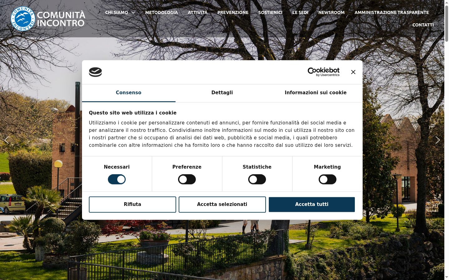 Screenshot tal-banner tal-kunsens muri qabel kwalunkwe interazzjoni